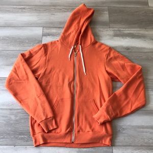 Like new American Apparel Orange zip sweater